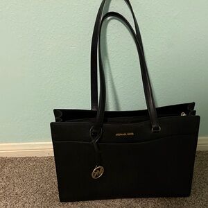 Michael Kors Black Leather Tote